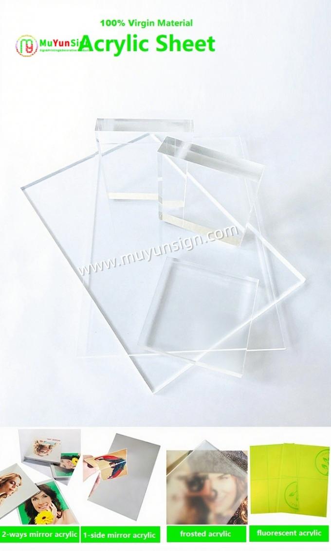 Clear Crystal PMMA Acrylic Perspex Sheets Craft Paper Covering For ...