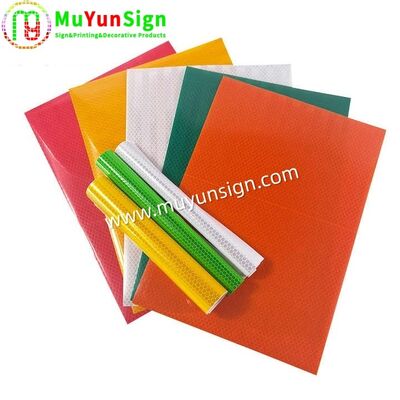 PVC Solvent Print Safety Label Reflective Sheeting Environmental Protection