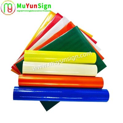 Self Adhesive Inkjet Printing PVC Reflective Film Seamless 1.22×50 Meter For Signs