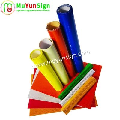 Diamond Warning Reflective Sheeting For Highway / City Road Traffic Sign