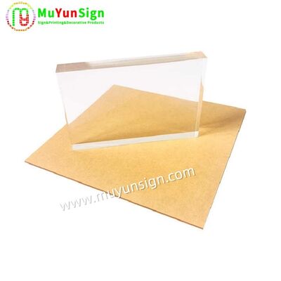 Advertisement Board Clear Acrylic Sheet Craft Paper Cover Weather Resistant