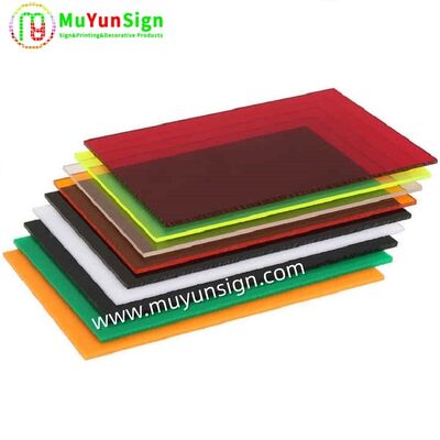 Colorful Acrylic Plexiglass Plastic Sheet PE Film Covering Lightweight Frosted