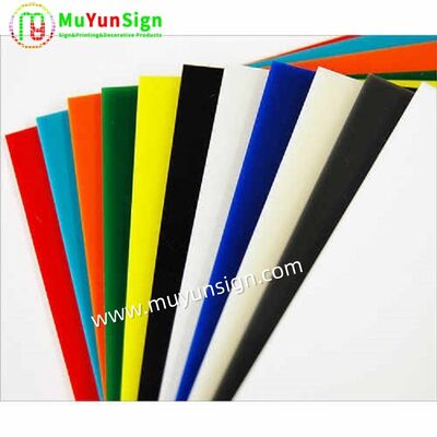 Black Opaque Colored Acrylic Sheets Large Scale 1200mm 2000mm