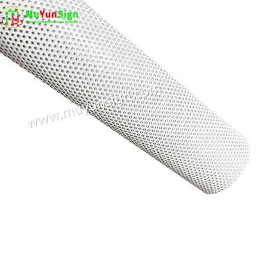 Vinyl Perforated One Way Vision Film For Windows Privacy / Branding
