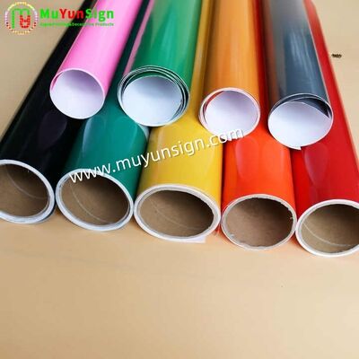 Visual Communication Color Cutting PVC Vinyl Film Glossy / Matte Surface Self Adhesive