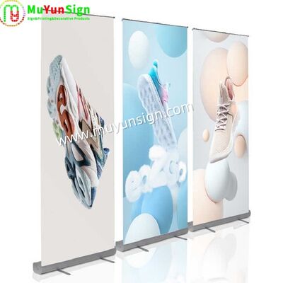 Roll Up Advertising Display Stand Removable Minute Set Up Fast Trade Show Display