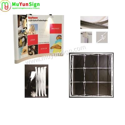 Advertising POP UP Display Stand No Tools No Frustration For Career Fairs