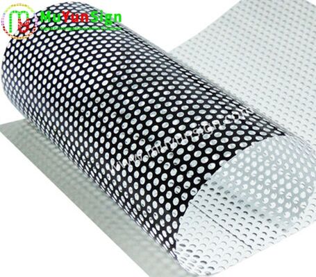 Printable Exterior Perforated Window Film | Custom One-Way Privacy Micro-Perforated Vinyl Roll for Vehicle & Storefront Signs