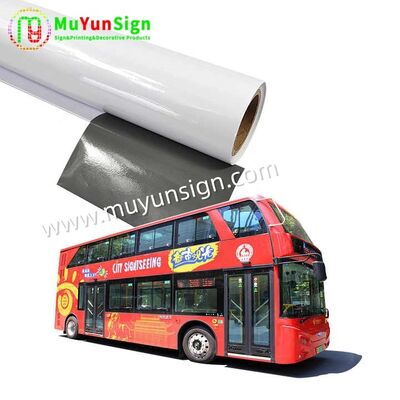 Grey Self Adhesive Vinyl Digital Printing For Car Wrapping Sign / Media Advertisiment