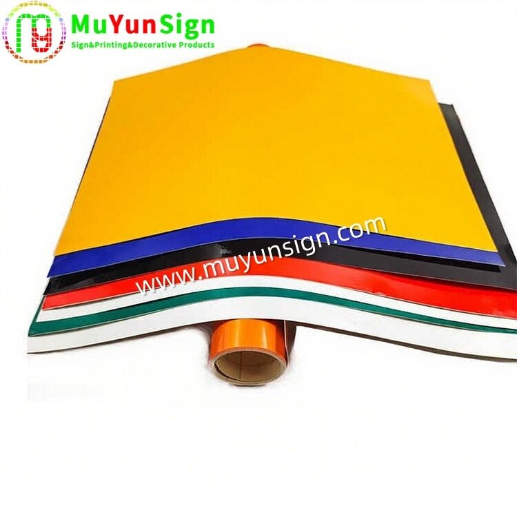 Vinyl PVC Surface Self Adhesive Reflective Film For Commercial Signs Solvent Printing