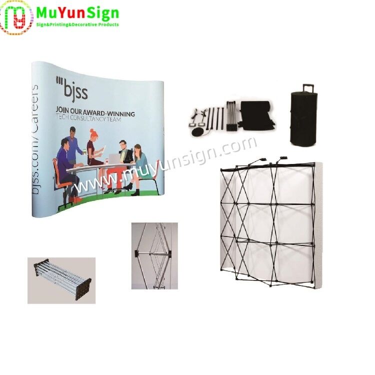 Quick Assembly Disassembly Advertising Display Stand LED Lighting