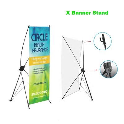 Aluminum Alloy Outdoor X Banner Stand for Advertising Display