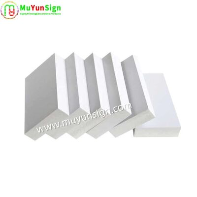 Rigid PVC Foam Board PE Film Surface Printing Multiple Density Expanded