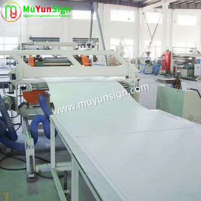 Rigid PVC Foam Board PE Film Surface Printing Multiple Density Expanded