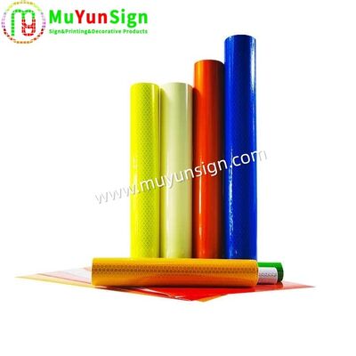 Sign Making Reflective Vinyl Rolls Green Red Black Yellow White Orange Acrylic Surface