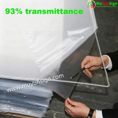 Advertisement Board Clear Acrylic Sheet Craft Paper Cover Weather Resistant
