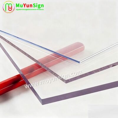 Clear Acrylic Plexiglass Sheet PE Film / Craft Paper Cover Advertisement Board