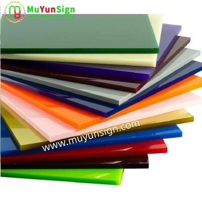 PMMA Plexiglass Acrylic Sheet Multi Color Aesthetic Appeal