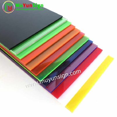 Customized Frosted Acrylic Sheet Red Yellow Green Blue Black