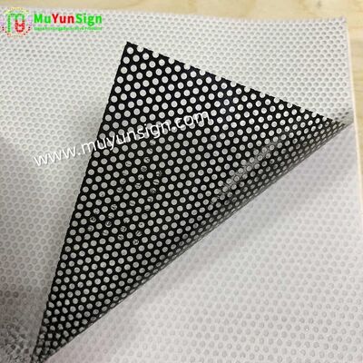 Perforated One Way Vision Vinyl Printable Window Graphics Enhances Privacy Security