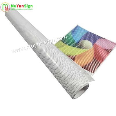 Long Durability One Way Vision Film Graphics Printing Self Adhesive Vinyl Window Film