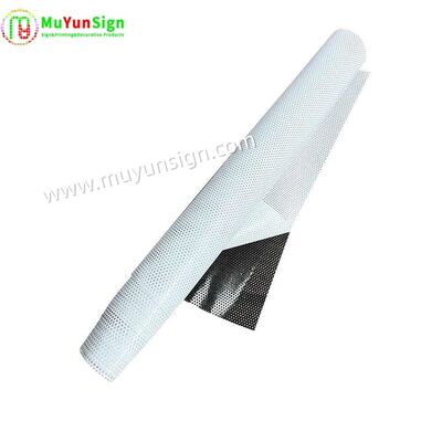 Outside Perforated Vinyl Window Film Privacy Protection Self Adhesive Graphics Printing