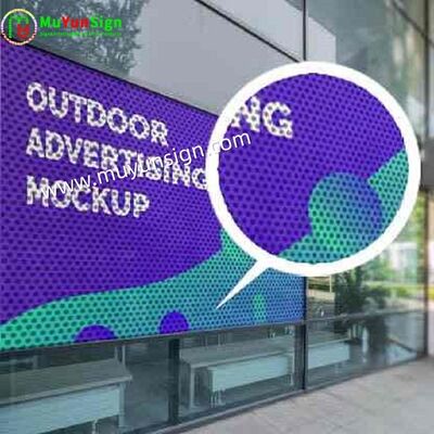 Privacy Window Graphics One Way Vision Glass Sticker Car Wrapping Vinyl For Printing