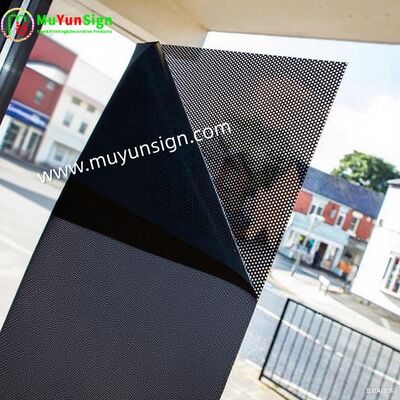 One Way Vision Perforated Window Film Digital Print Self Adhesive Printing Vinyl