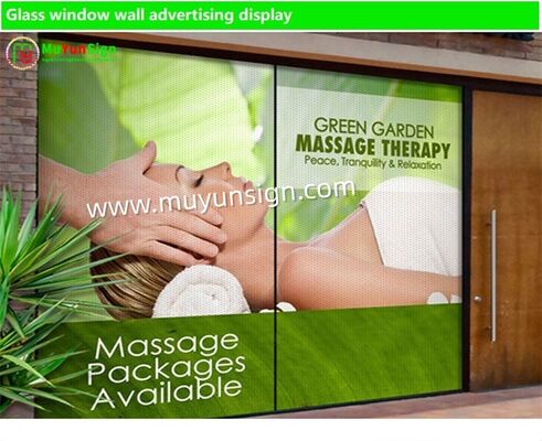 Vinyl Perforated One Way Vision Film For Windows Privacy / Branding