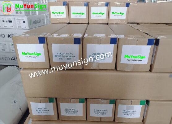 Self Adhesive Color Vinyl Letter Cutting Vinyl Sign Making Decorative Film