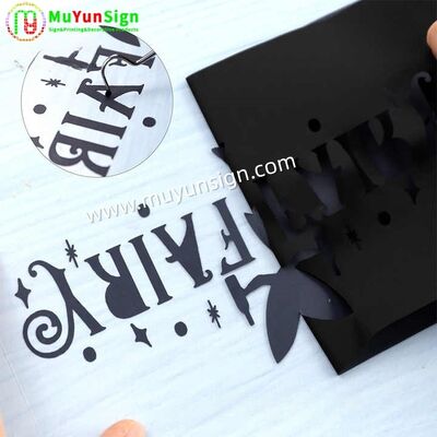 Lettering Color Vinyl Film Glossy / Matte Waterproof Car Decals