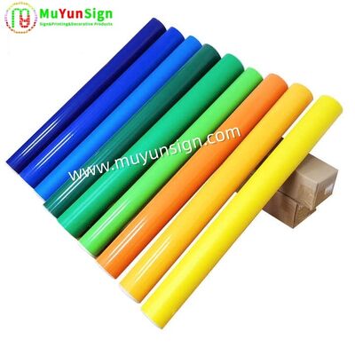Advertising Color Cutting Vinyl Glossy / Matte Surface PVC Film Precision Cut Edges