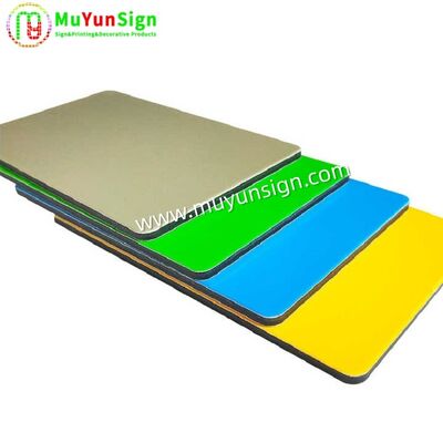 Dibond Panel Aluminum Sandwich Panel 3/4 Mm For Wall Cladding / Partitions