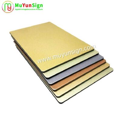 Brushed Satin Aluminum Composite Panel Metal Surface 4mm
