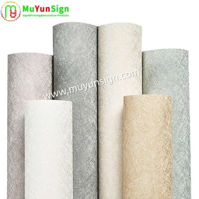 Flexible Variable Color Textured Fabric Wallpaper For Home Decoration