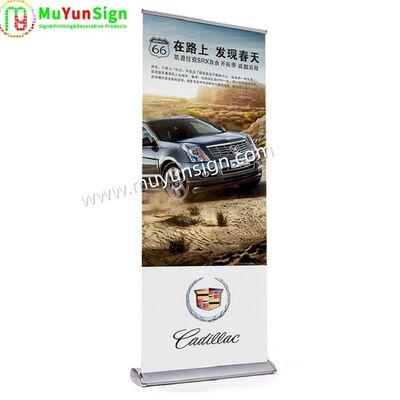 Lightweight Design Roll Up Stand Fast Trade Show Display With Shoulder Strap Carrying Bag Packing