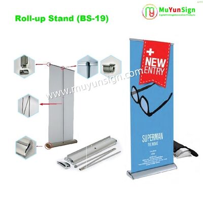 High Impact Aluminum Roll Up Stand Retractable Lightweight