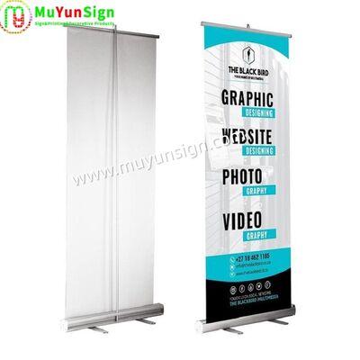 Aluminum Base Roll Up Stand Large Format Printing Banner Stands