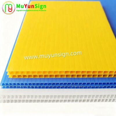 Coroplast Corrugated Plastic Sheet Lightweight Easy Handle Install Multiple Colors