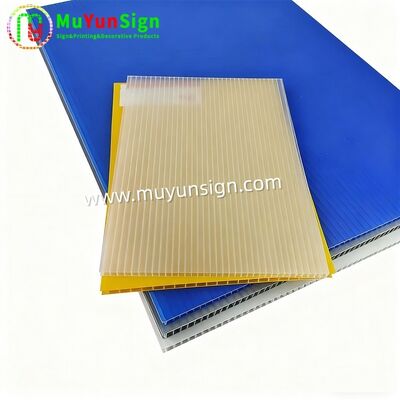 Signage PP Corrugated Sheets Embossed Waterproof Weather Resistant