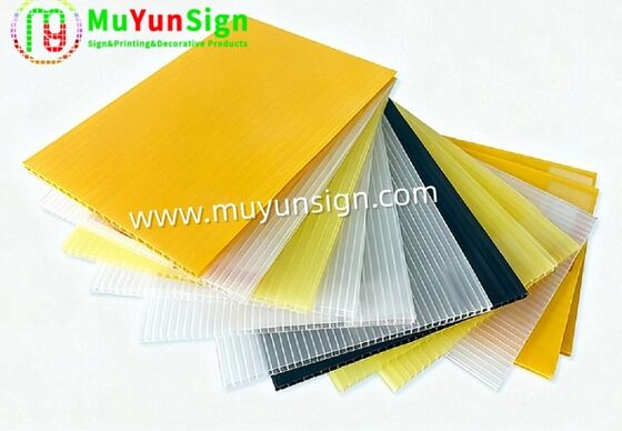 Printable Polypropylene Corrugated Sheet Structural Strength Light Weight Plastic Sheet For Packing 