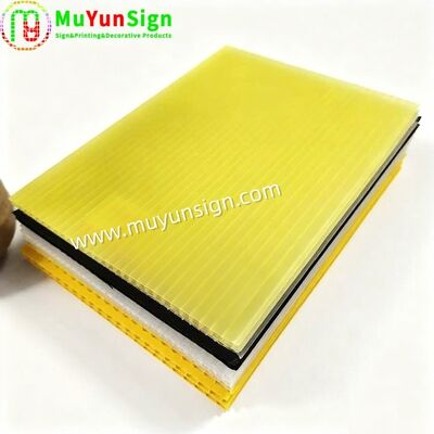 High Impact Plastic Hollow Sheet Absorbs Shock For Signage Display