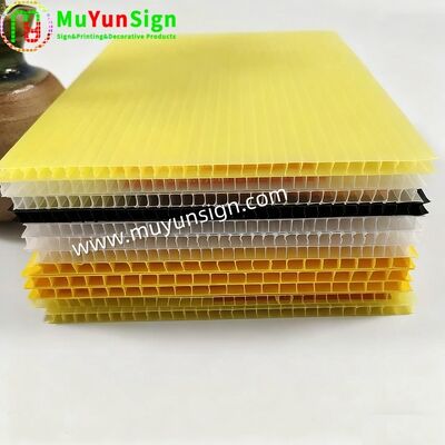 Easy Cutting Polypropylene Hollow Sheet Colorful 3mm 5mm 10mm Shatterproof
