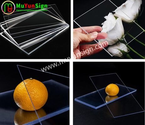 3mm Clear Cast PMMA Acrylic Sheet | High Light Transmission Anti-Break Transparent Acrylic Panel for CNC Laser Cutting Engraving | Signage & Construction Decoration Raw Material Factory Direct China