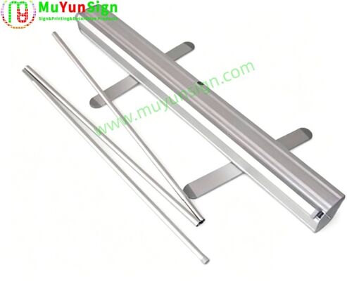 Premium Aluminum Retractable Roll Up Banner Stand – Portable Pull-Up Display for Trade Shows, Exhibits, And Retail Stores