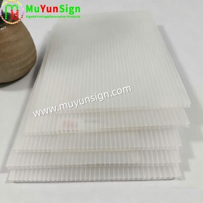 Opaque White PP Corrugated Sheet Printable for Packaging / Displays