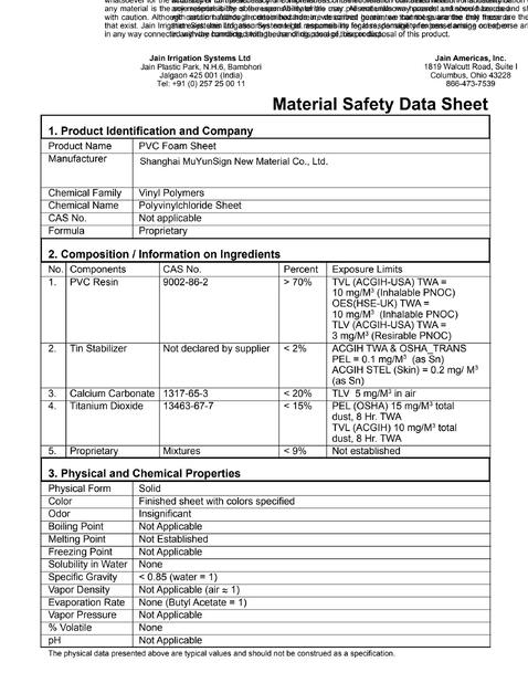 China Shanghai MuYunSign New Material Co., Ltd. certification
