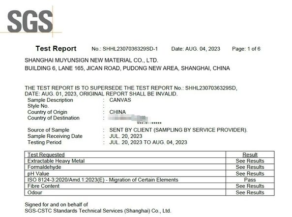 China Shanghai MuYunSign New Material Co., Ltd. certification